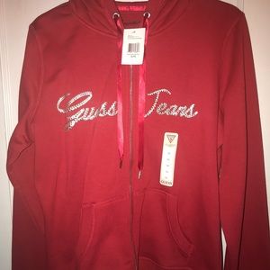 Guess zip up sweater